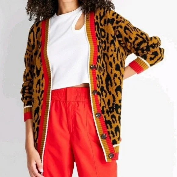 Leopard cardigan target hotsell